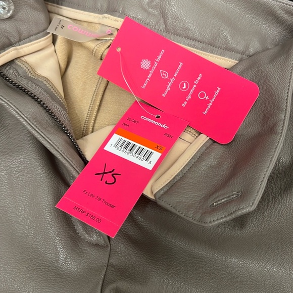 Commando Cropped Faux Stretch Leather Straight Leg Pants Various sizes - Picture 7 of 8